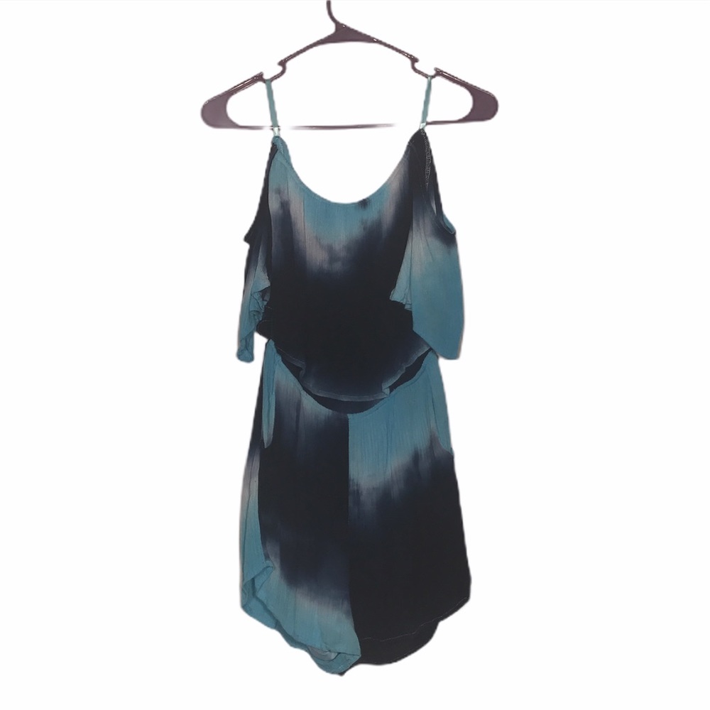 Love Riche Blue Tie-Dye Romper- Size Medium